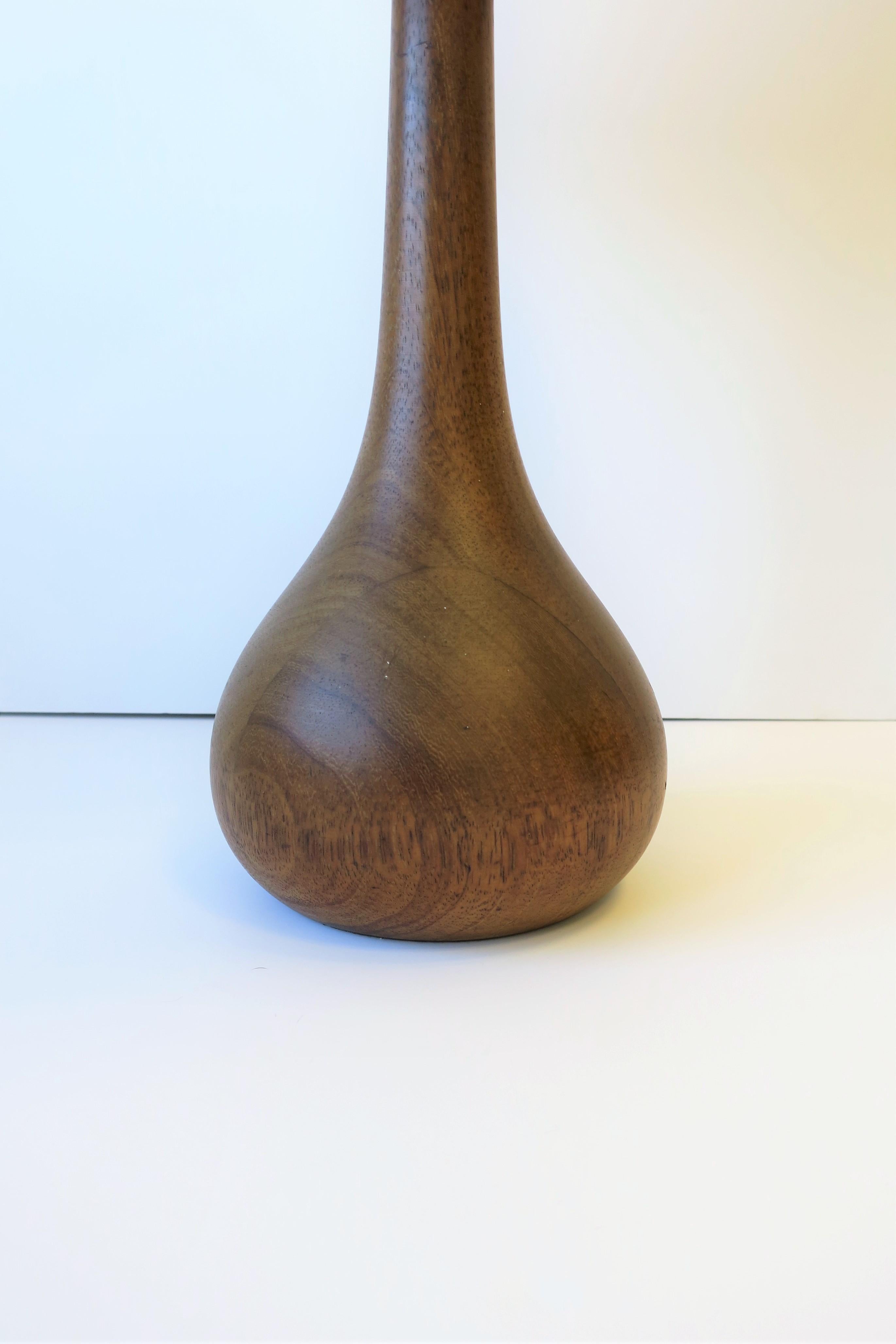 20th Century Scandinavian Modern Wood Lamp