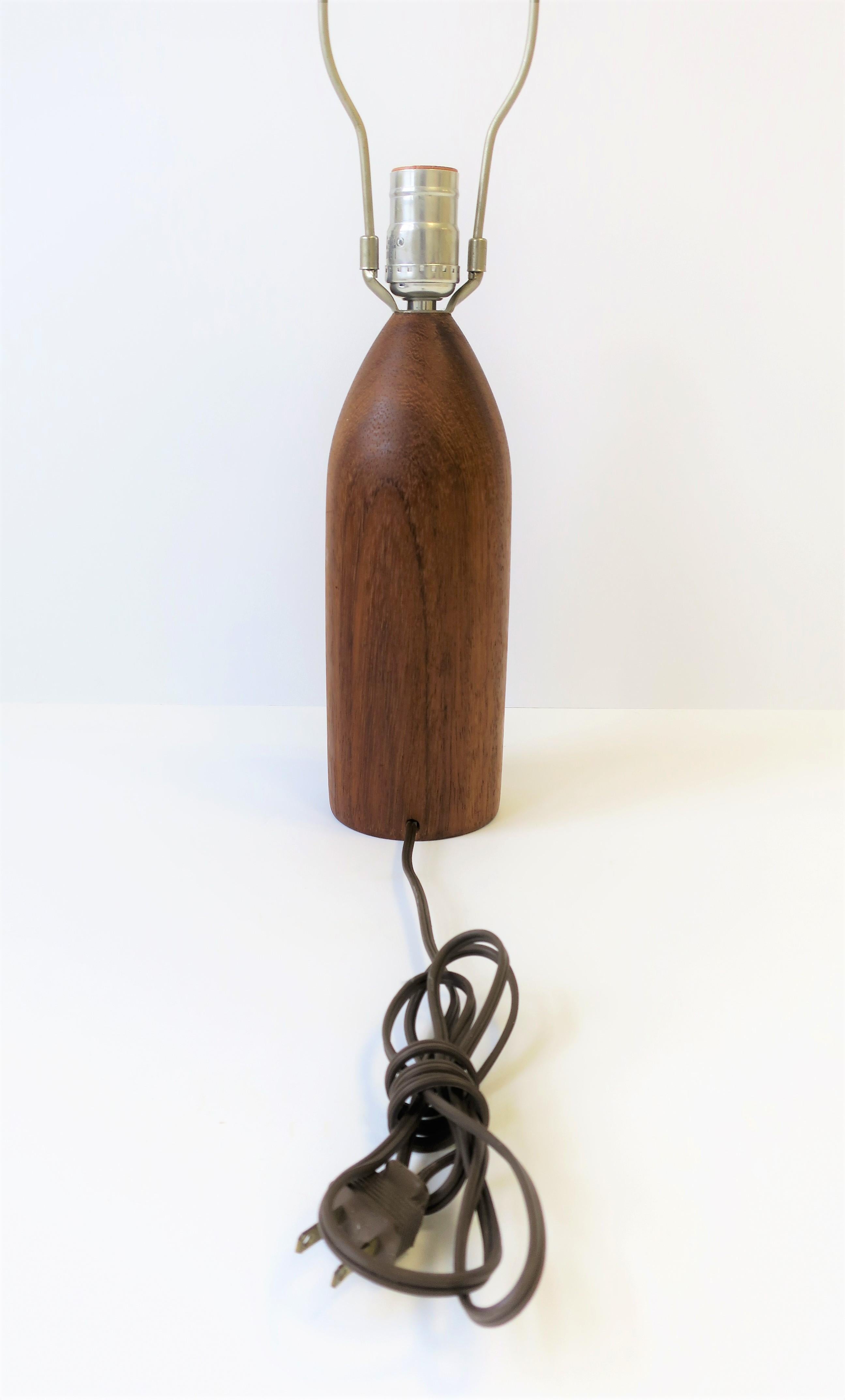 20th Century Scandinavian Modern Wood Lamp