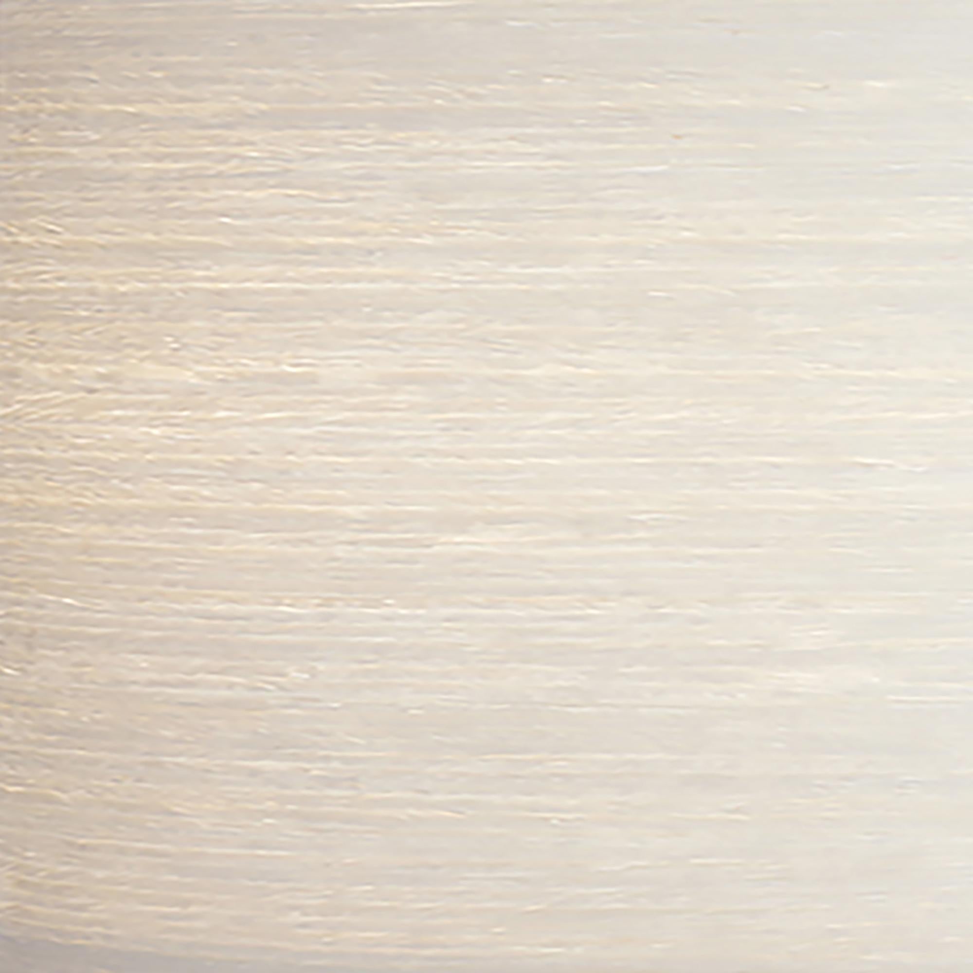Organic Modern Scandinavian Modern White Wood Veneer Shade with Brushed Brass Stand