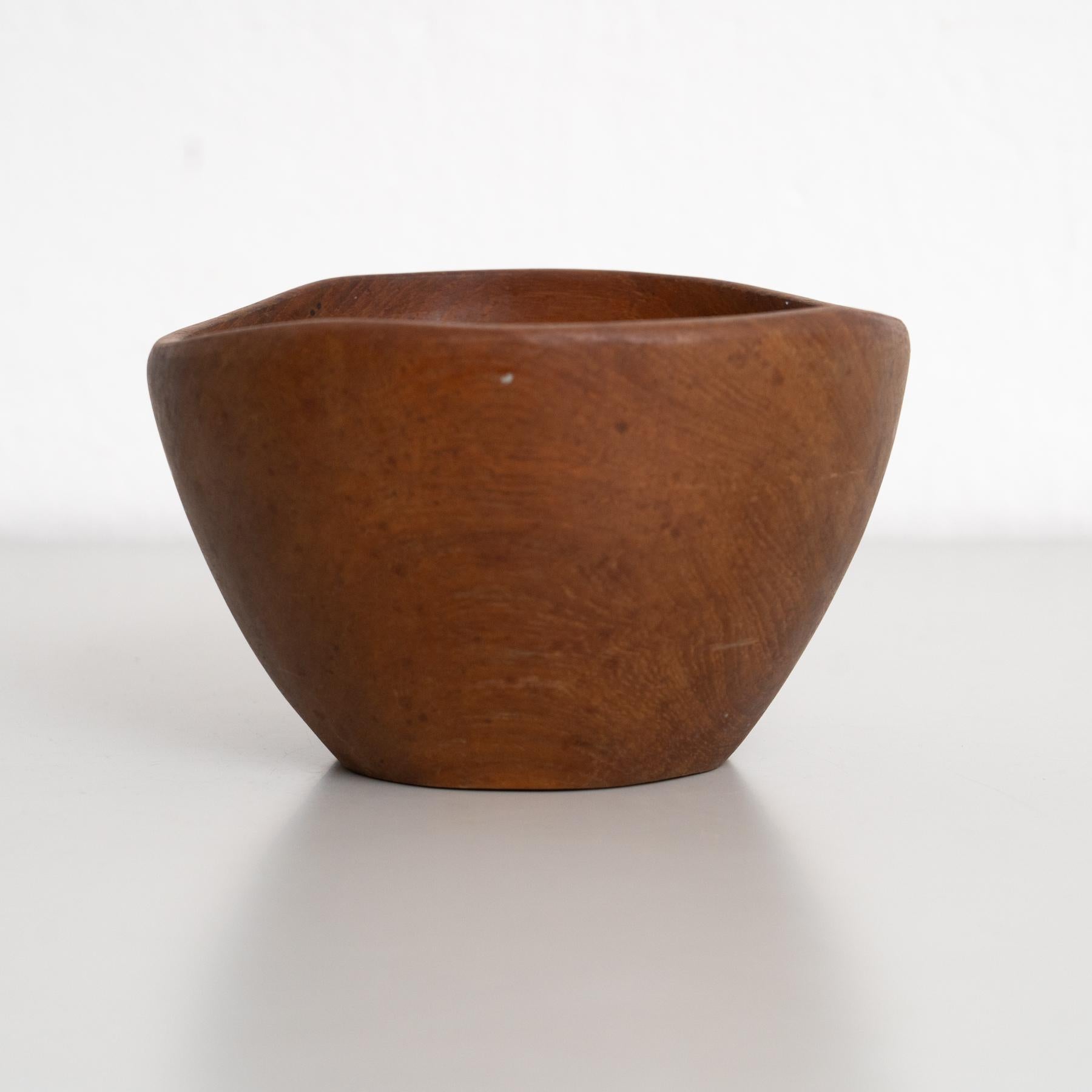 Jarrón central de madera moderno escandinavo - Circa 1950 en venta 3