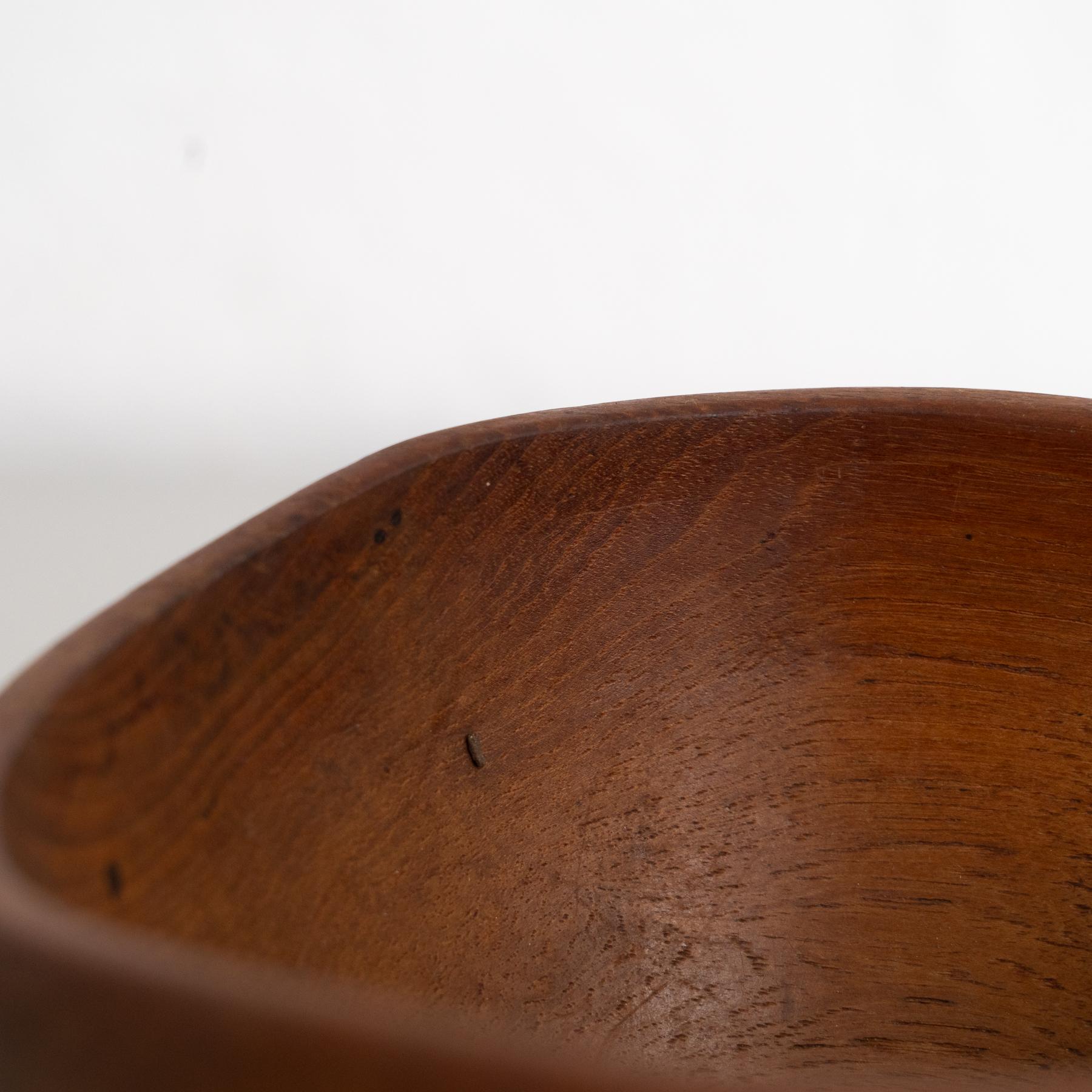 Jarrón central de madera moderno escandinavo - Circa 1950 en venta 5