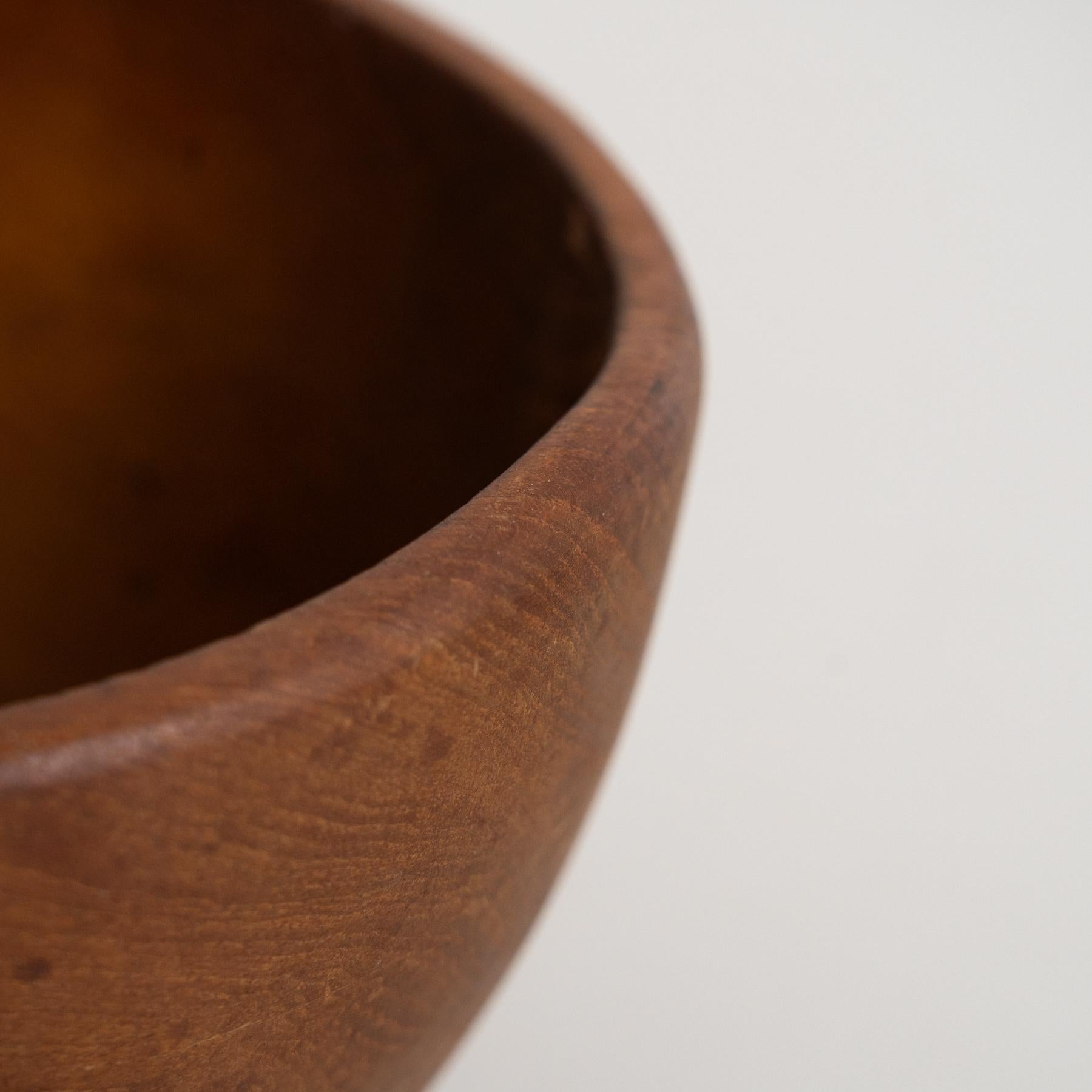 Jarrón central de madera moderno escandinavo - Circa 1950 en venta 6
