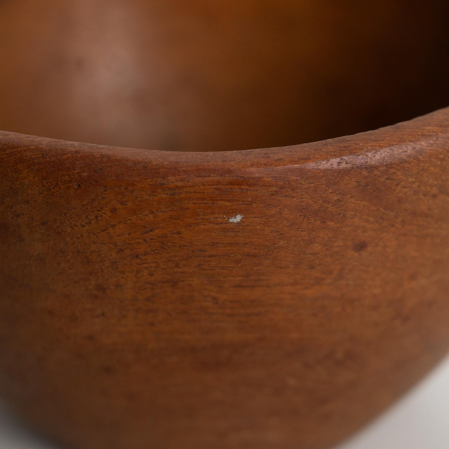Jarrón central de madera moderno escandinavo - Circa 1950 en venta 7