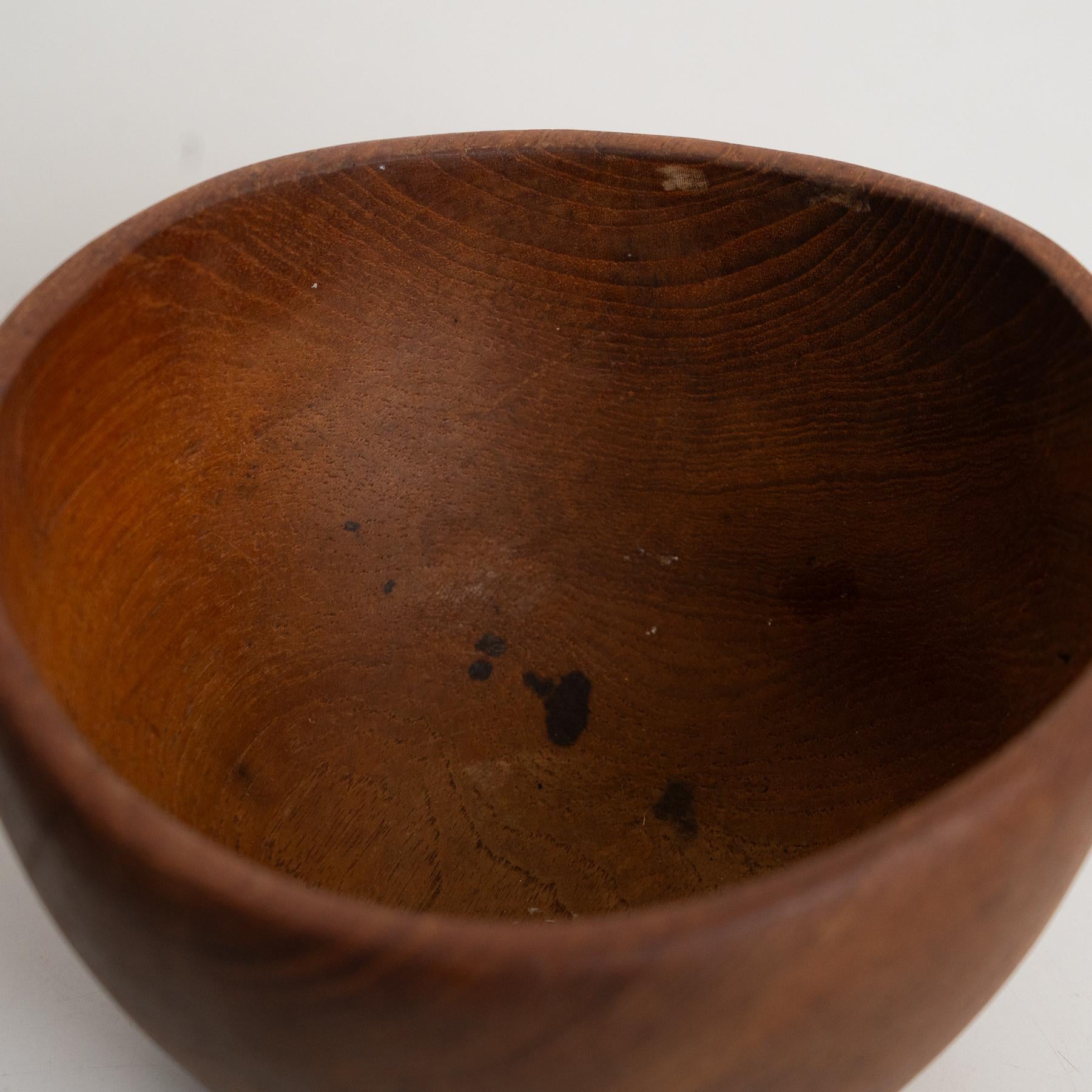 Jarrón central de madera moderno escandinavo - Circa 1950 en venta 8