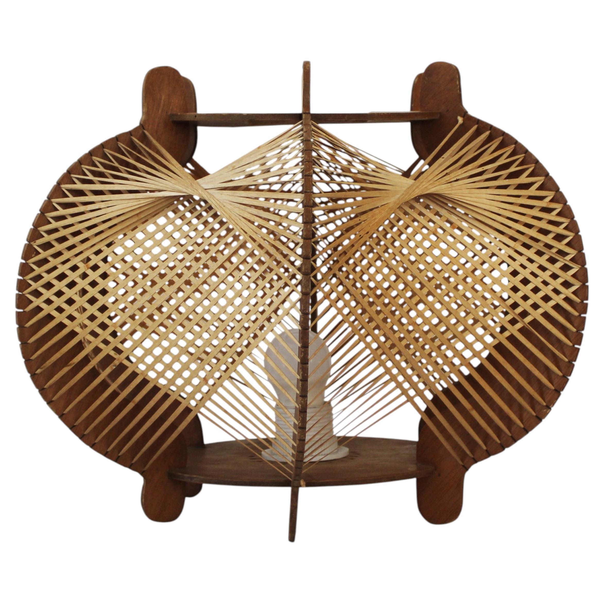 Scandinavian Modern Wooden Table Lamp, 1960s