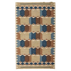 The Modern Scandinavian, Tappeto a trama piatta in lana di Anna-Greta Sjöqvist, anni
50