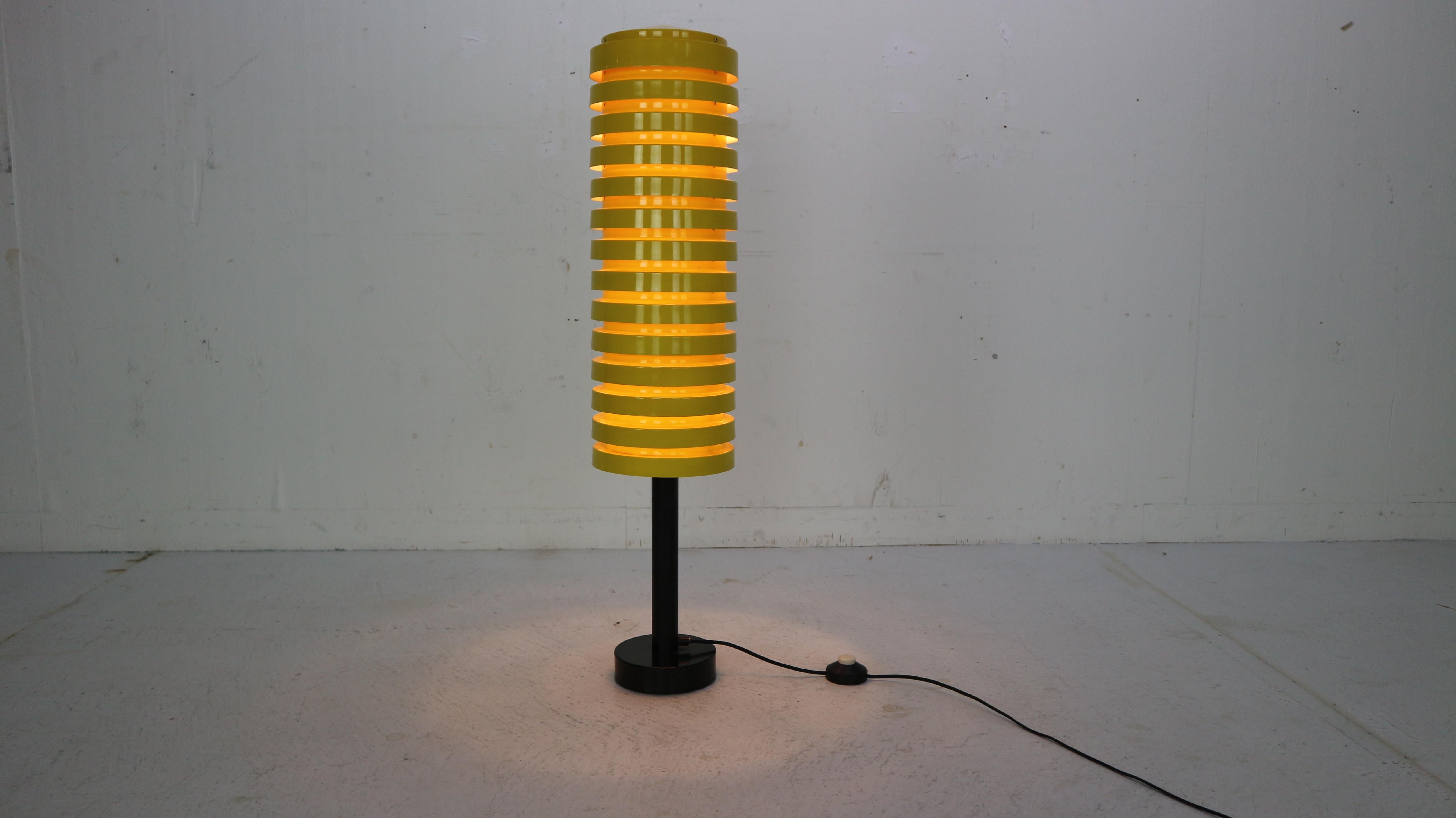  Scandinavian Modern Yellow Floor Lamp by Hans Agne Jakobsson for Markaryd, 1960 In Good Condition In The Hague, NL