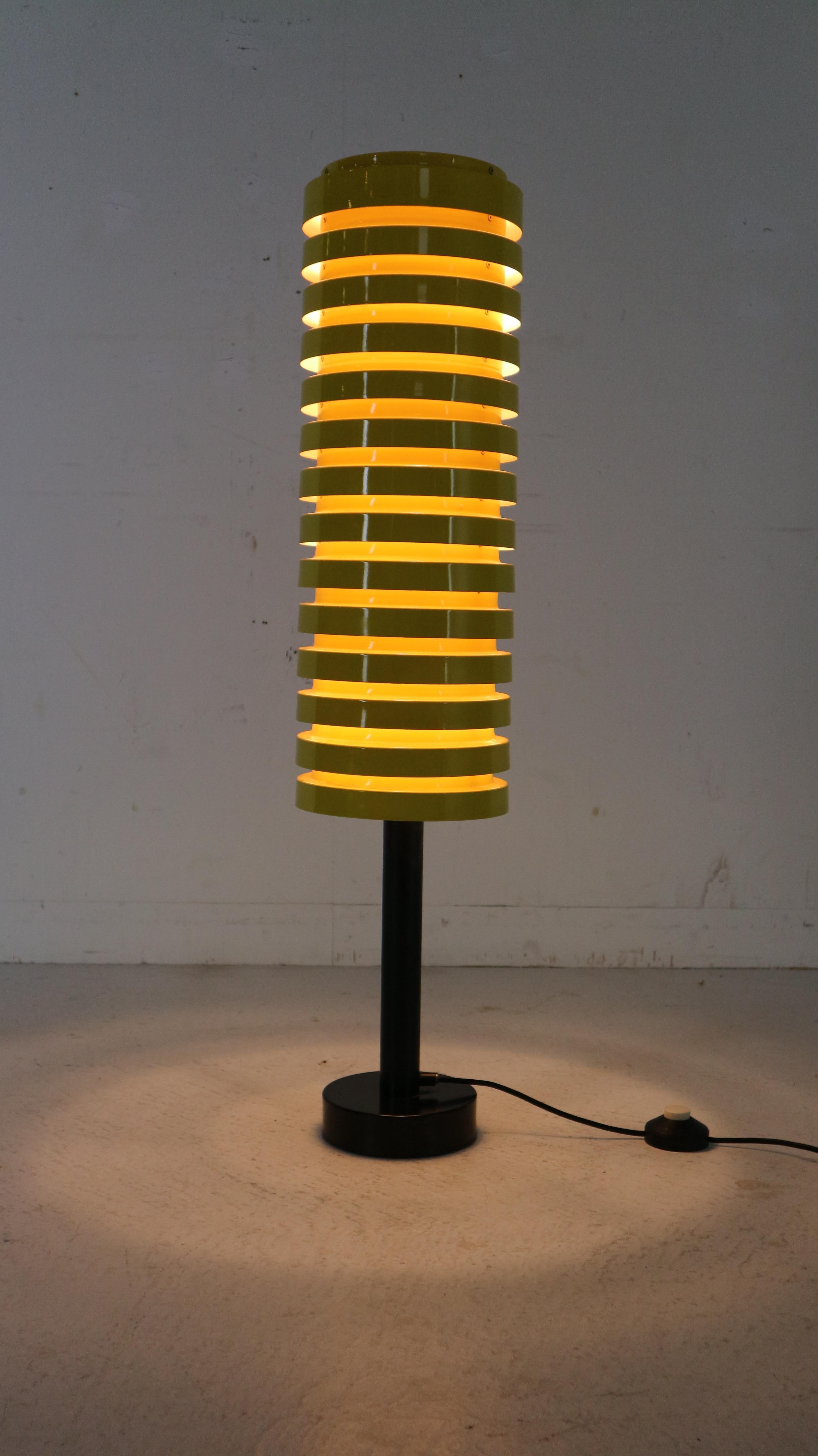  Scandinavian Modern Yellow Floor Lamp by Hans Agne Jakobsson for Markaryd, 1960 1