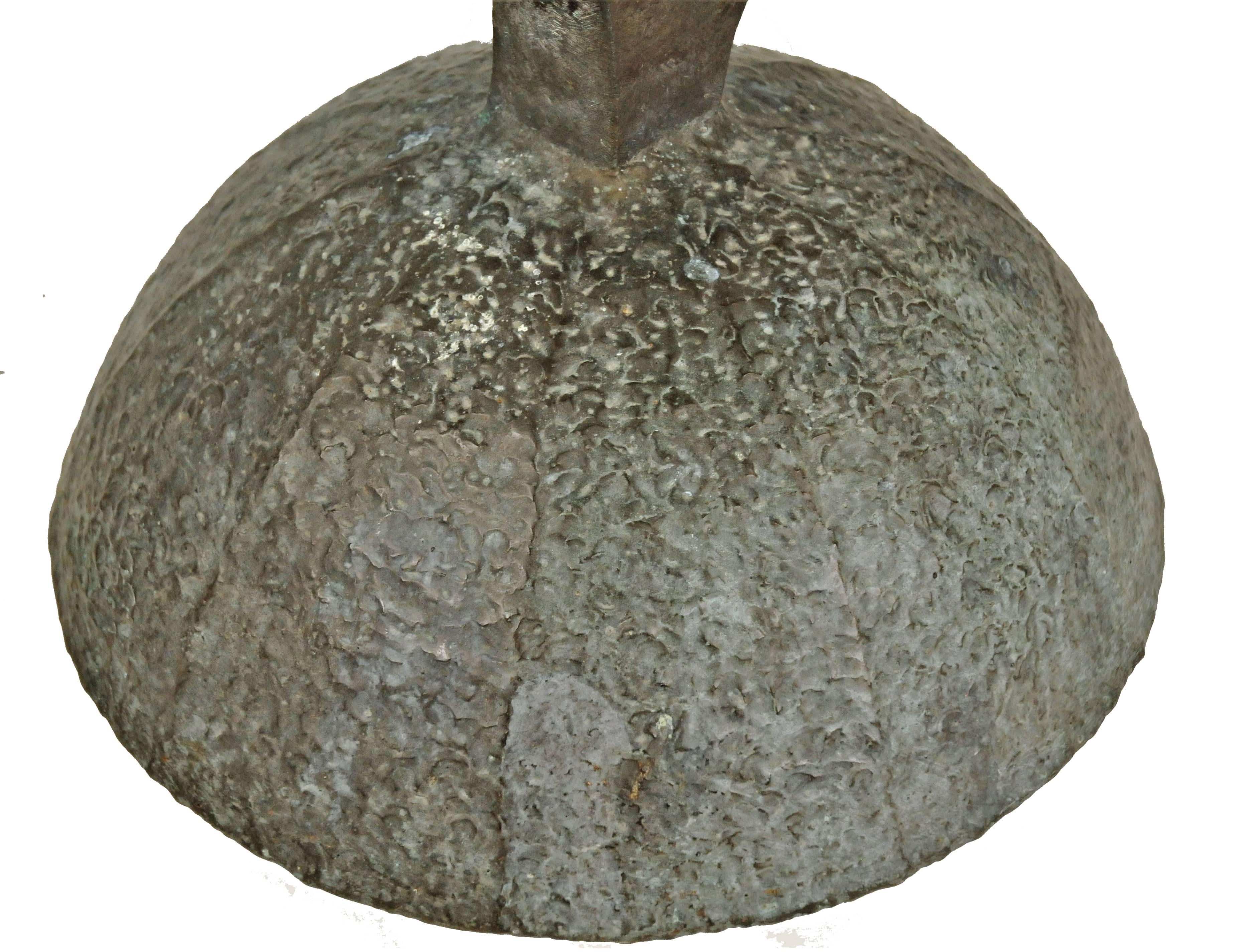 Modernisme scandinave, taureau, sculpture en bronze anodisé, 1974 Bon état à New York, NY