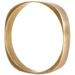 Scandinavian Modernist 1960s Brass Bracelet