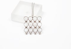 Scandinavian Modernist 1960s Silver Necklace
