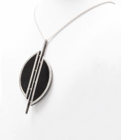 Scandinavian Modernist 1970s Silver Necklace