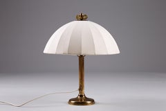 Scandinavian modernist brass table lamp