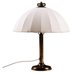 Scandinavian modernist brass table lamp
