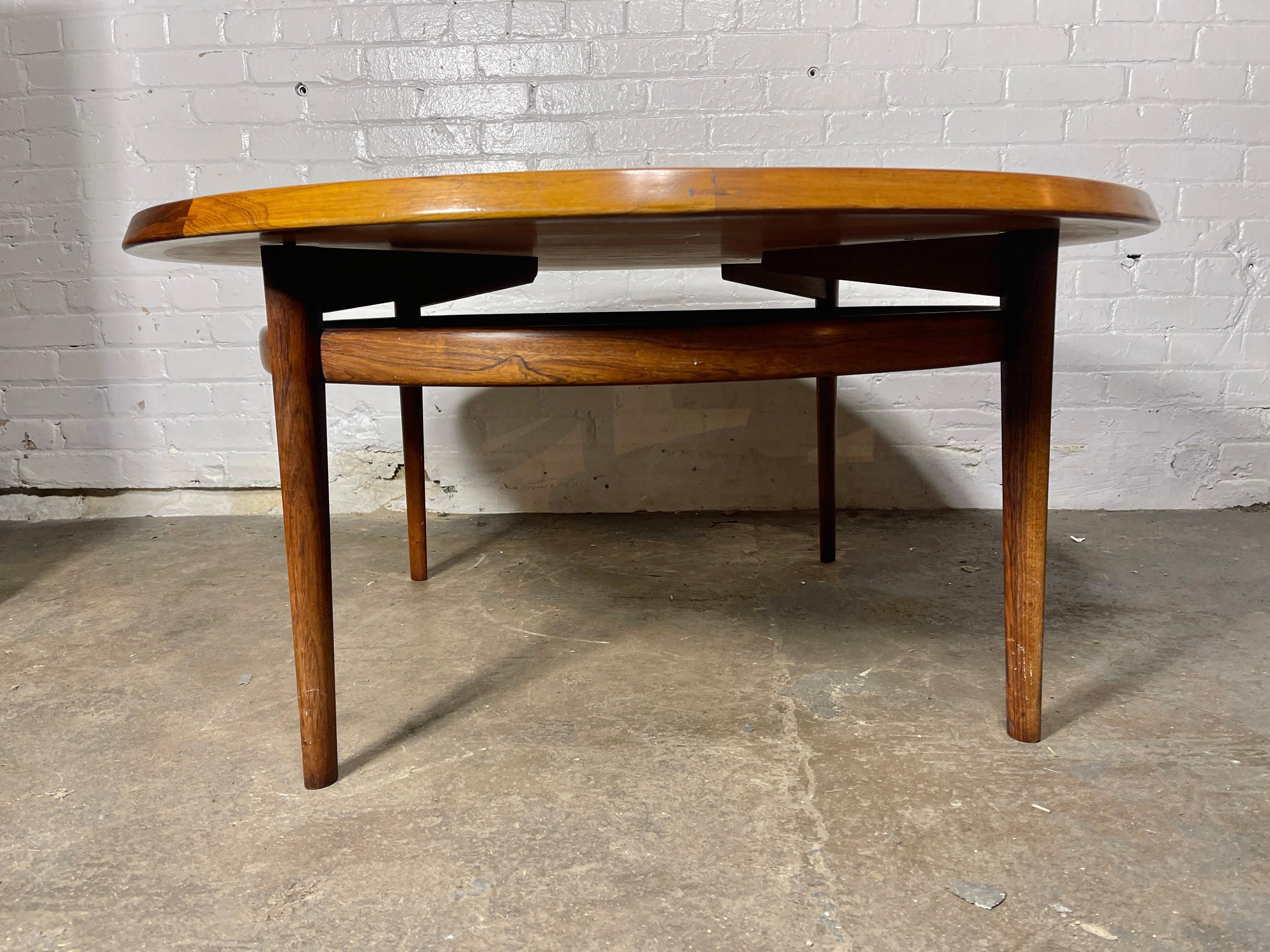 Norwegian Scandinavian Modernist Coffee Table Rosewood 