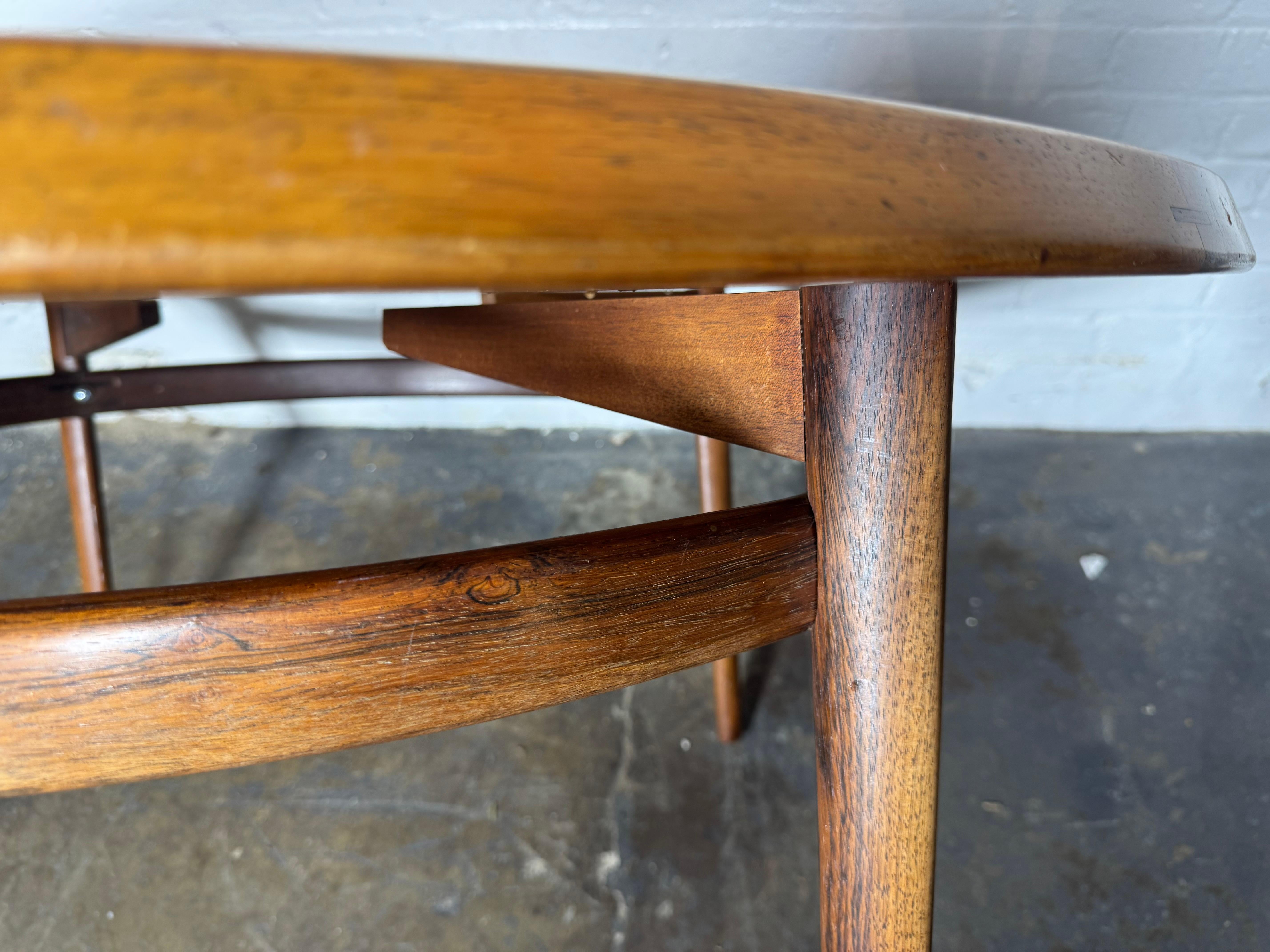 Scandinavian Modernist Coffee Table Rosewood 