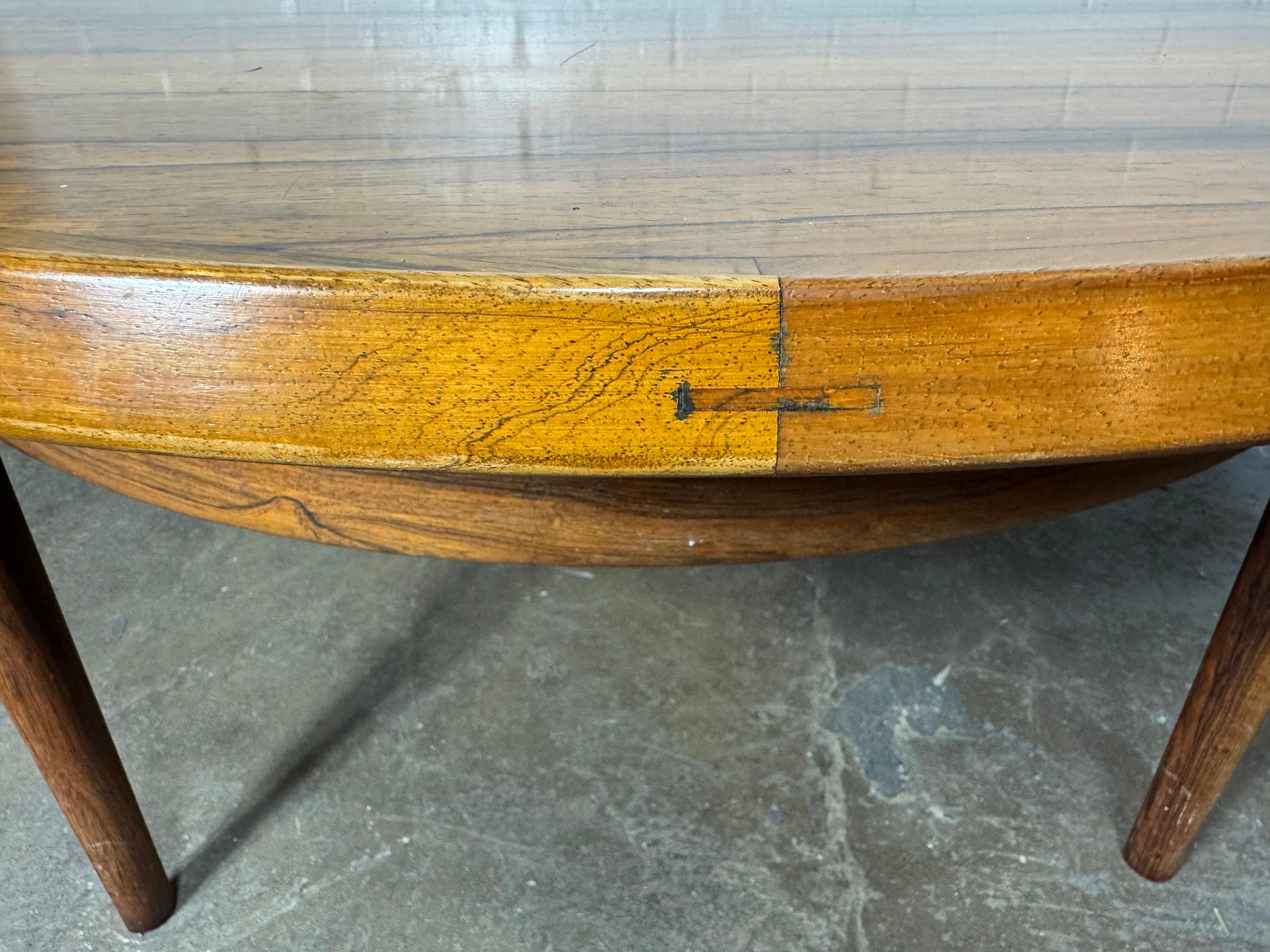 Scandinavian Modernist Coffee Table Rosewood 