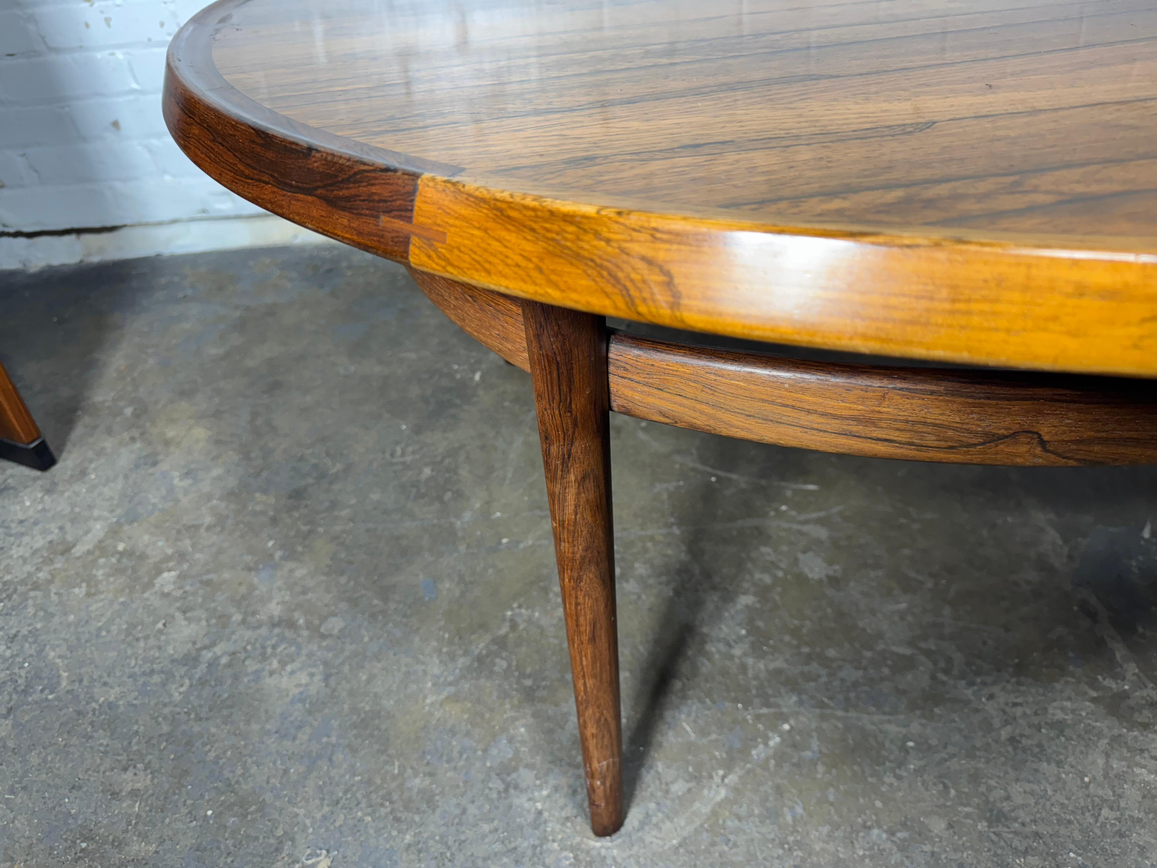 Scandinavian Modernist Coffee Table Rosewood 