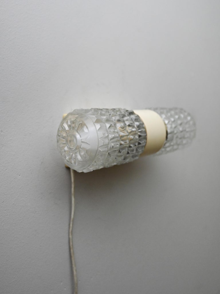 Image showcasing Scandinavian Modernist Crystal Wall Sconce For Sale at 1stDibs