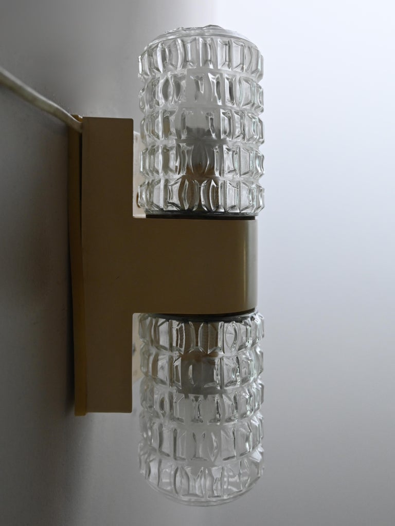 Image showcasing Scandinavian Modernist Crystal Wall Sconce For Sale at 1stDibs