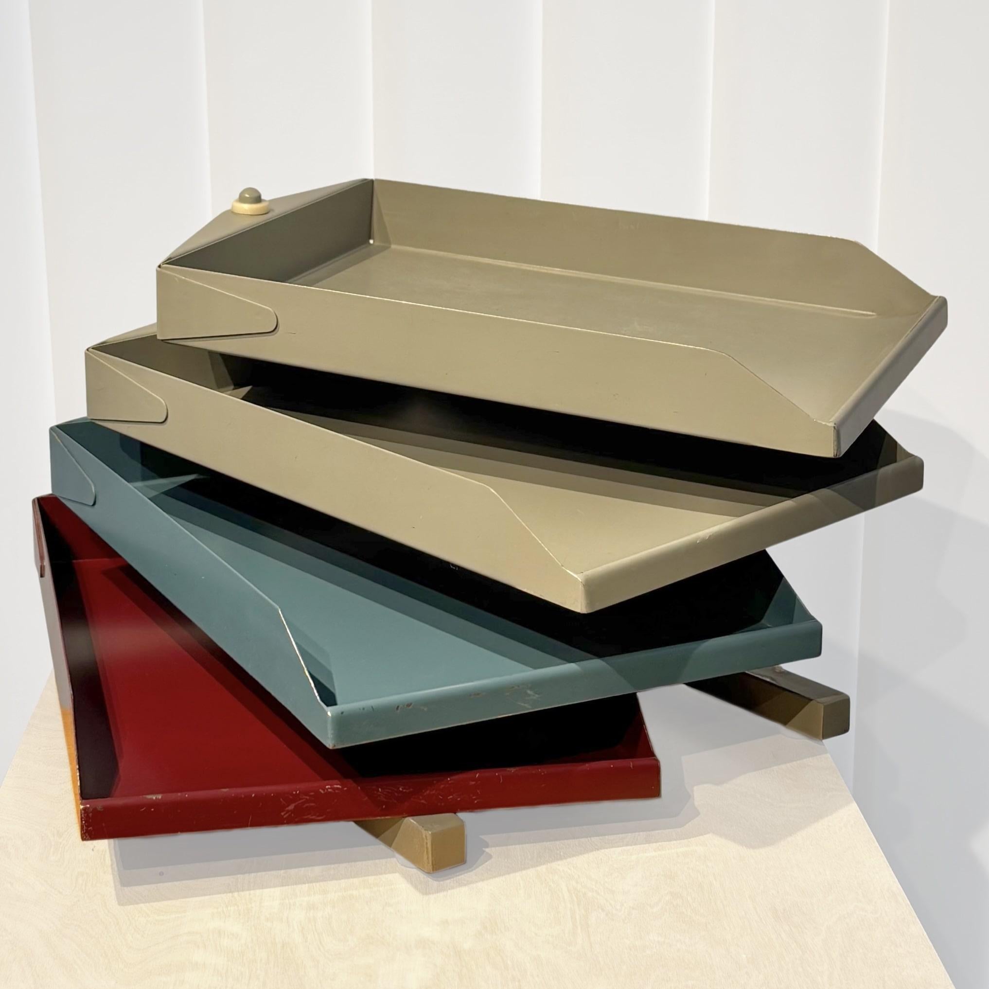 Scandinavian Modern Scandinavian modernist desktop file organizer, functionalism, Sweden 1950s For Sale