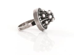 Scandinavian Modernist E. Granit & Co. 1970s Silver Ring