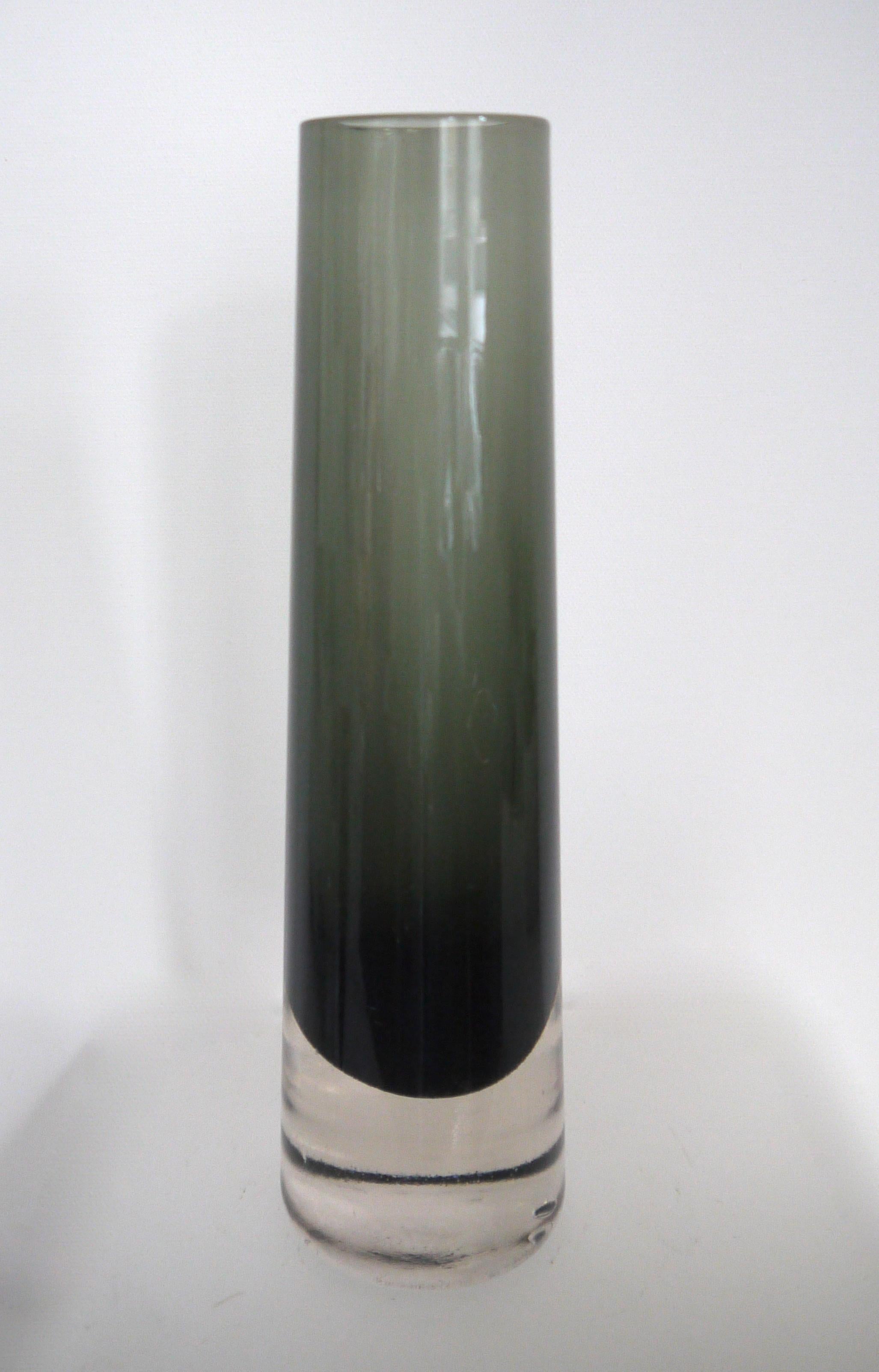 Scandinavian Modernist Glass Vases Glasbruk and Nils Landberg for Orrefors 1950s In Good Condition For Sale In Halstead, GB