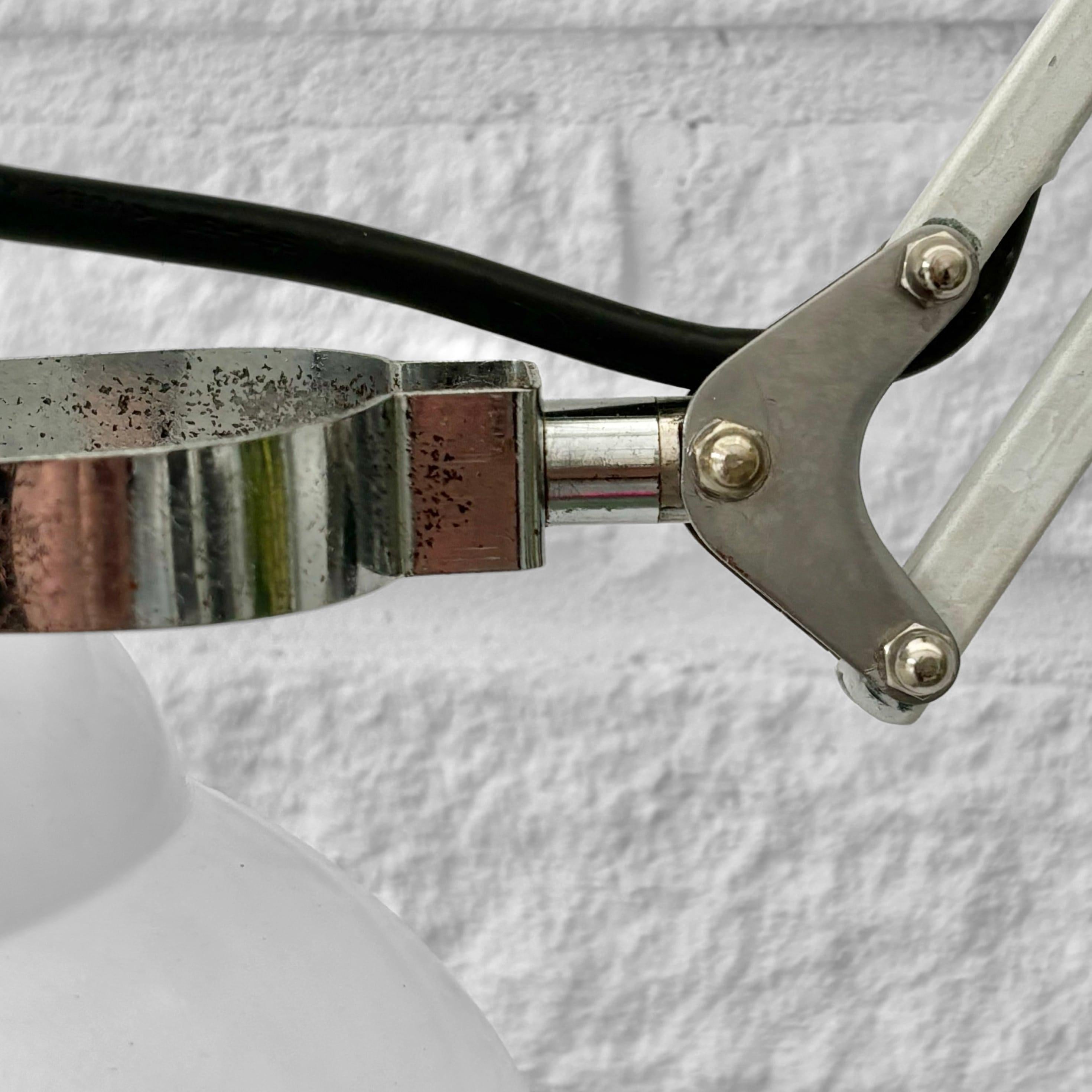 Skandinavische modernistische Industrie-Wandleuchte, Bröderna Malmströms, Schweden, 1950er Jahre im Angebot 6