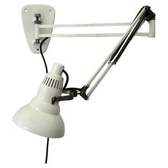 Scandinavian modernist industrial wall lamp, Bröderna Malmströms, Sweden, 1950s
