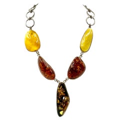 Amber Link Necklaces