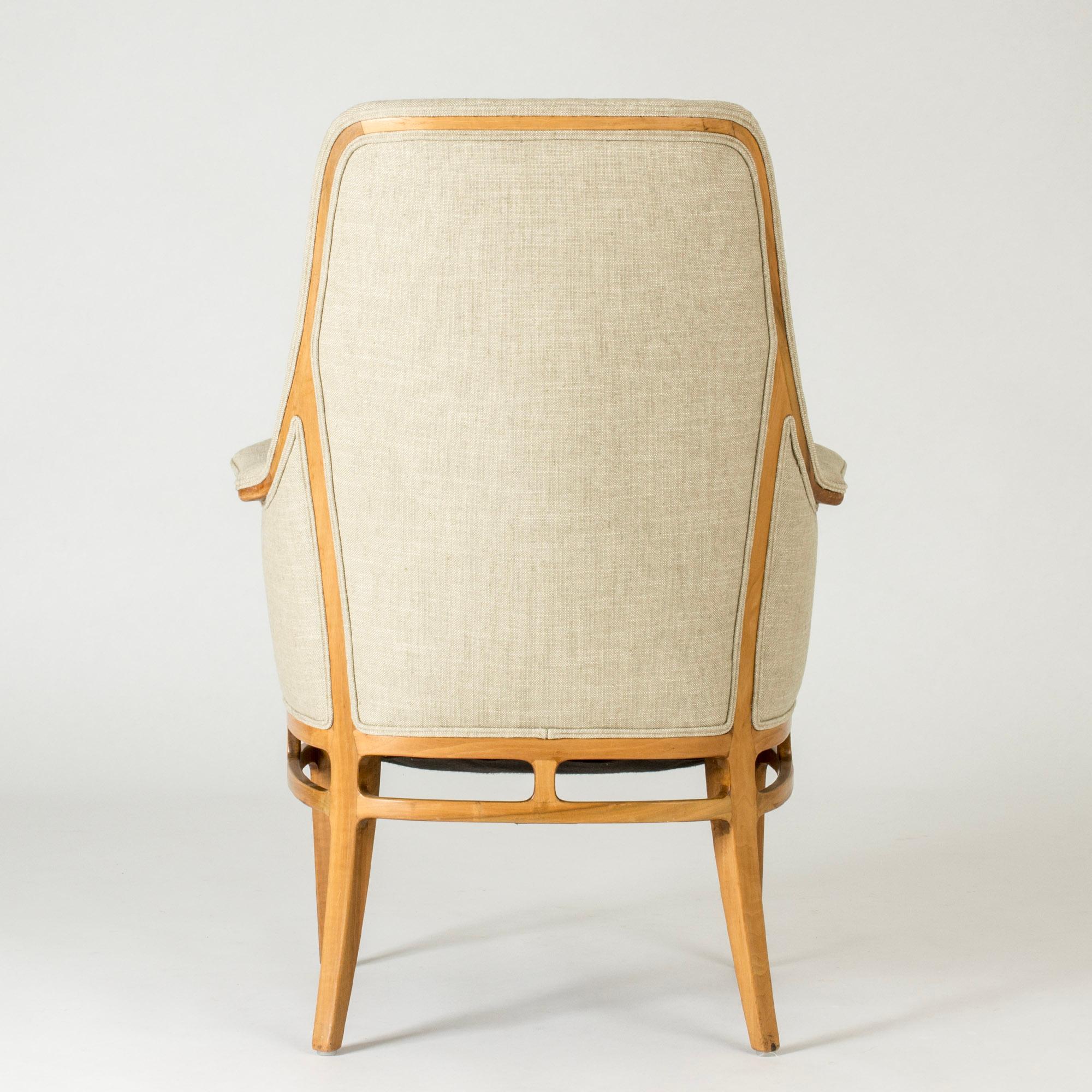 Skandinavisch-modernistischer Sessel von Carl-Axel Acking, Schweden, 1950er Jahre (Schwedisch) im Angebot
