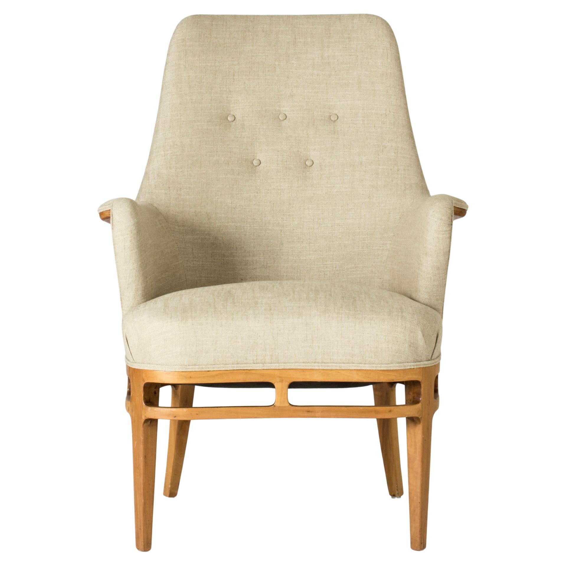 Skandinavisch-modernistischer Sessel von Carl-Axel Acking, Schweden, 1950er Jahre im Angebot