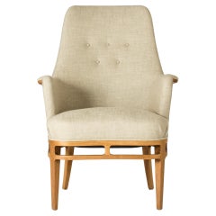 Sedia da salotto modernista scandinava di Carl-Axel Acking, Svezia, anni '50