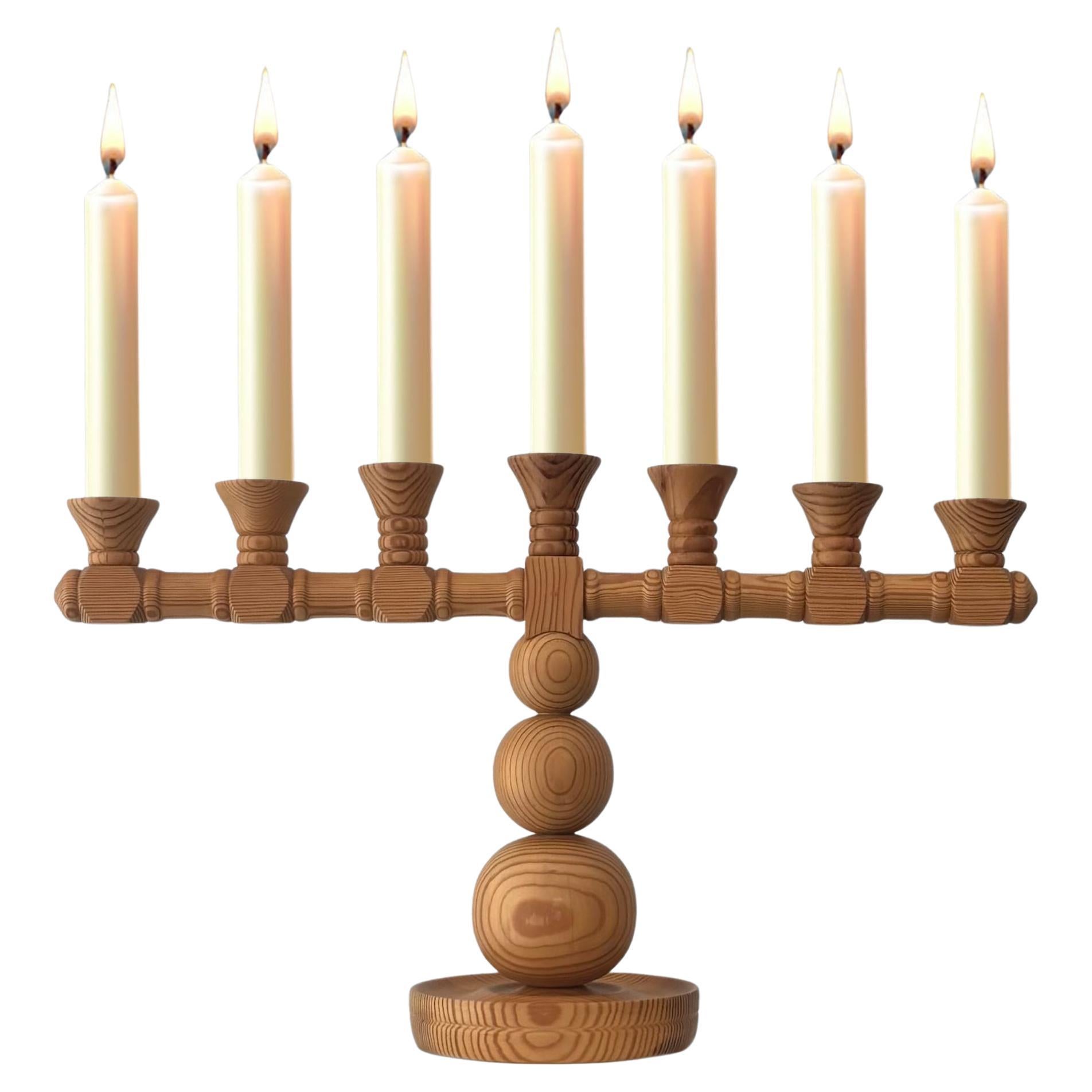 Chandelier chandelier moderniste scandinave en pin, Suède, 1970 en vente