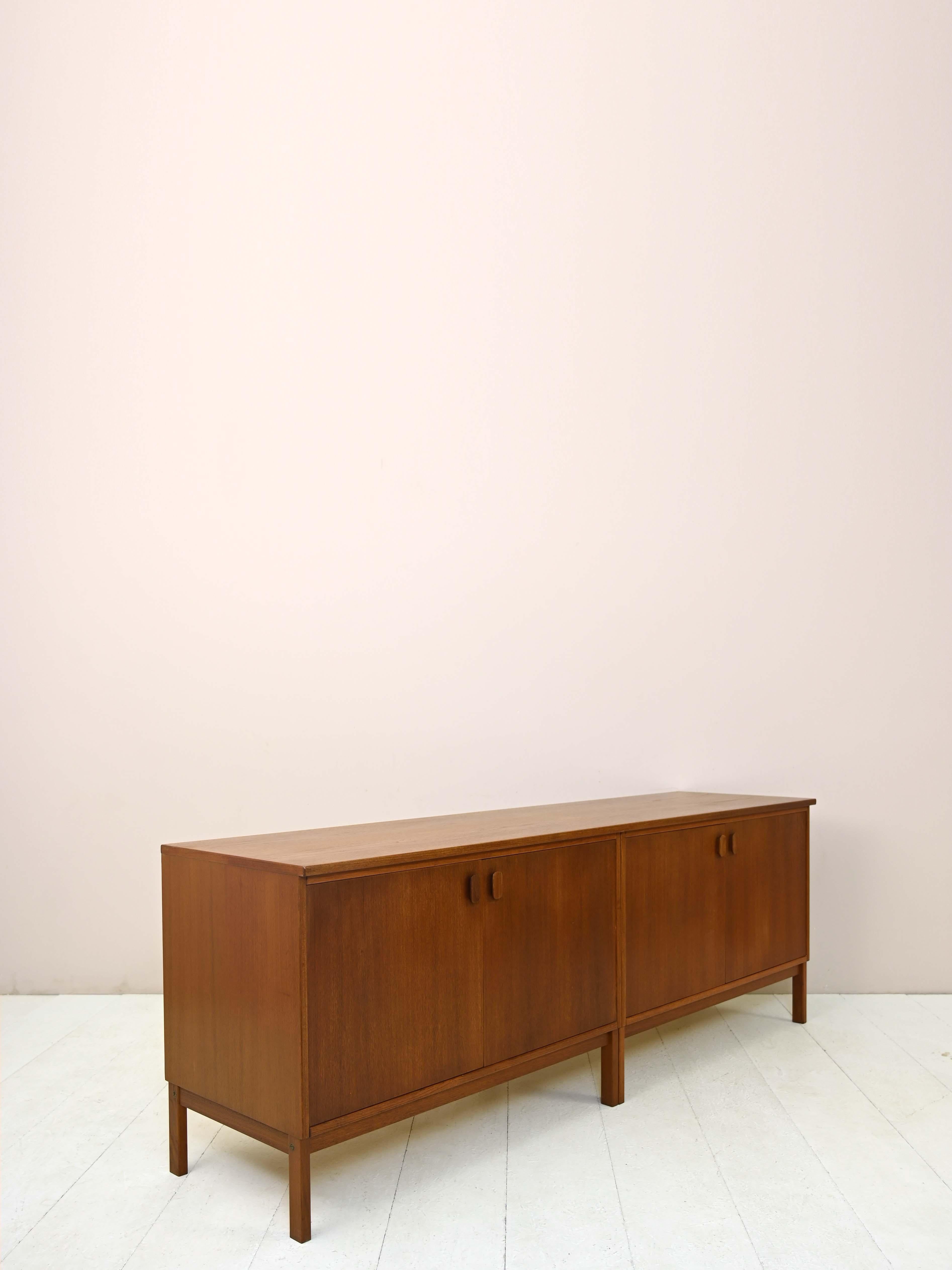 Curated visual reference: Fresh Look at Scandinavian Modernist Teak Sideboard Cabinet For Sale At 1Stdibs