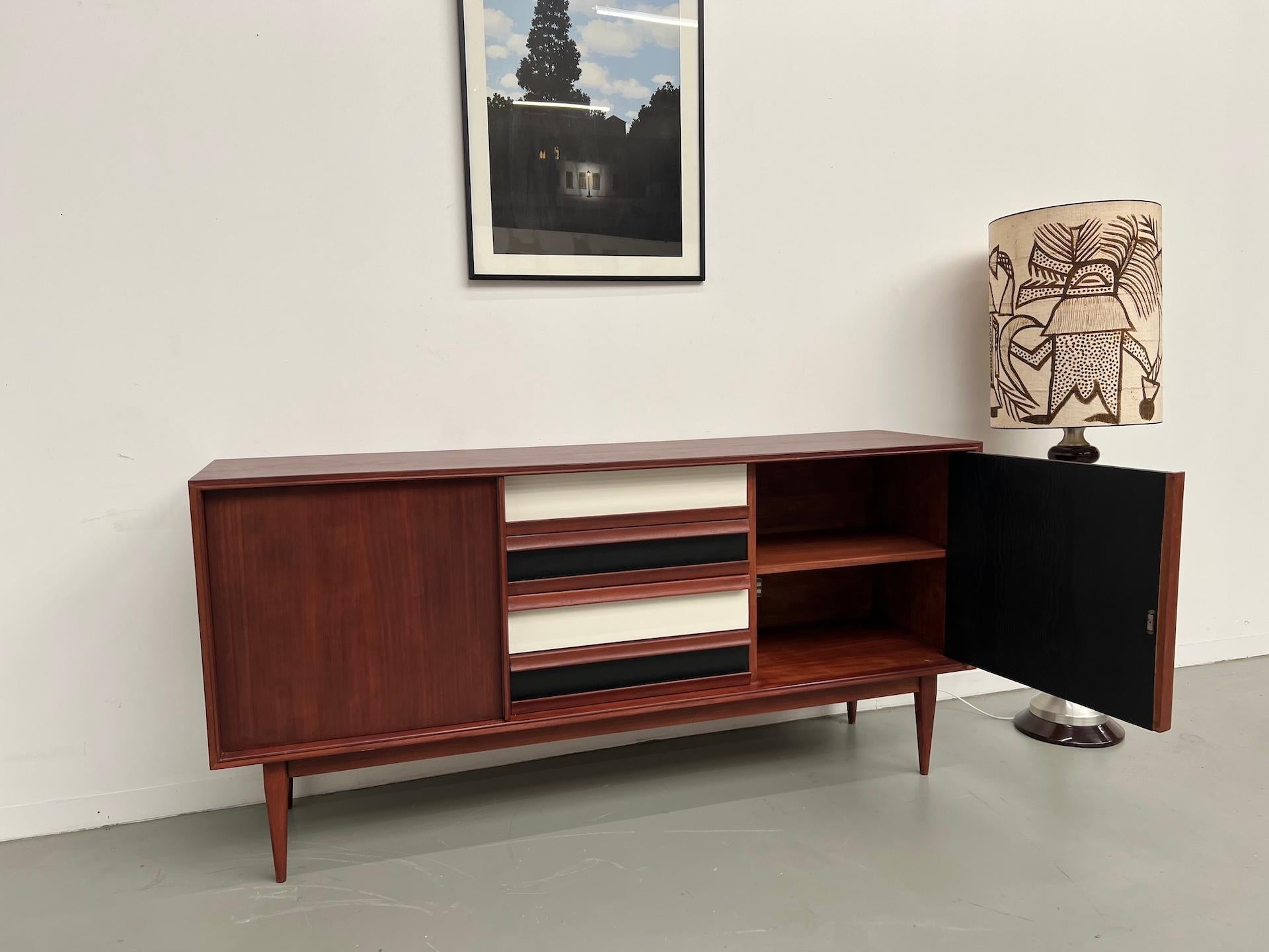 Scandinavian modernist teak sideboard from the 1970s. For Sale 3
