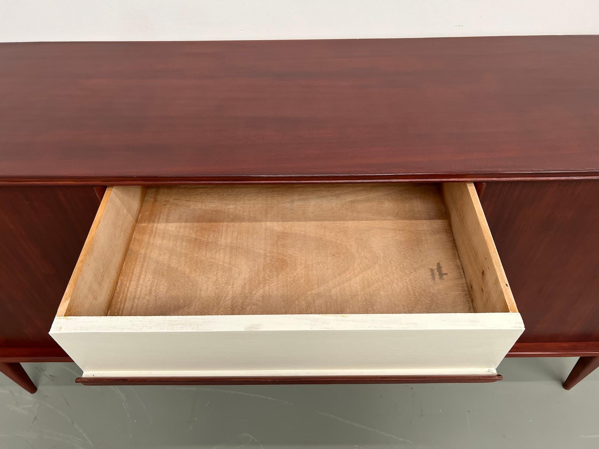 Scandinavian modernist teak sideboard from the 1970s. For Sale 7