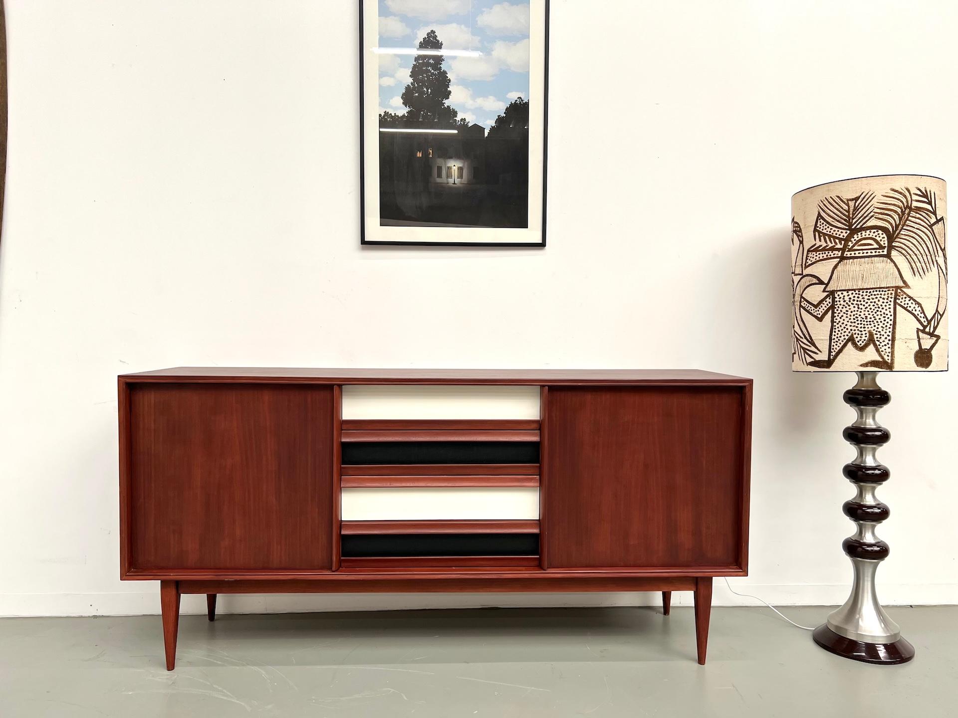 Scandinavian modernist teak sideboard from the 1970s. For Sale 8