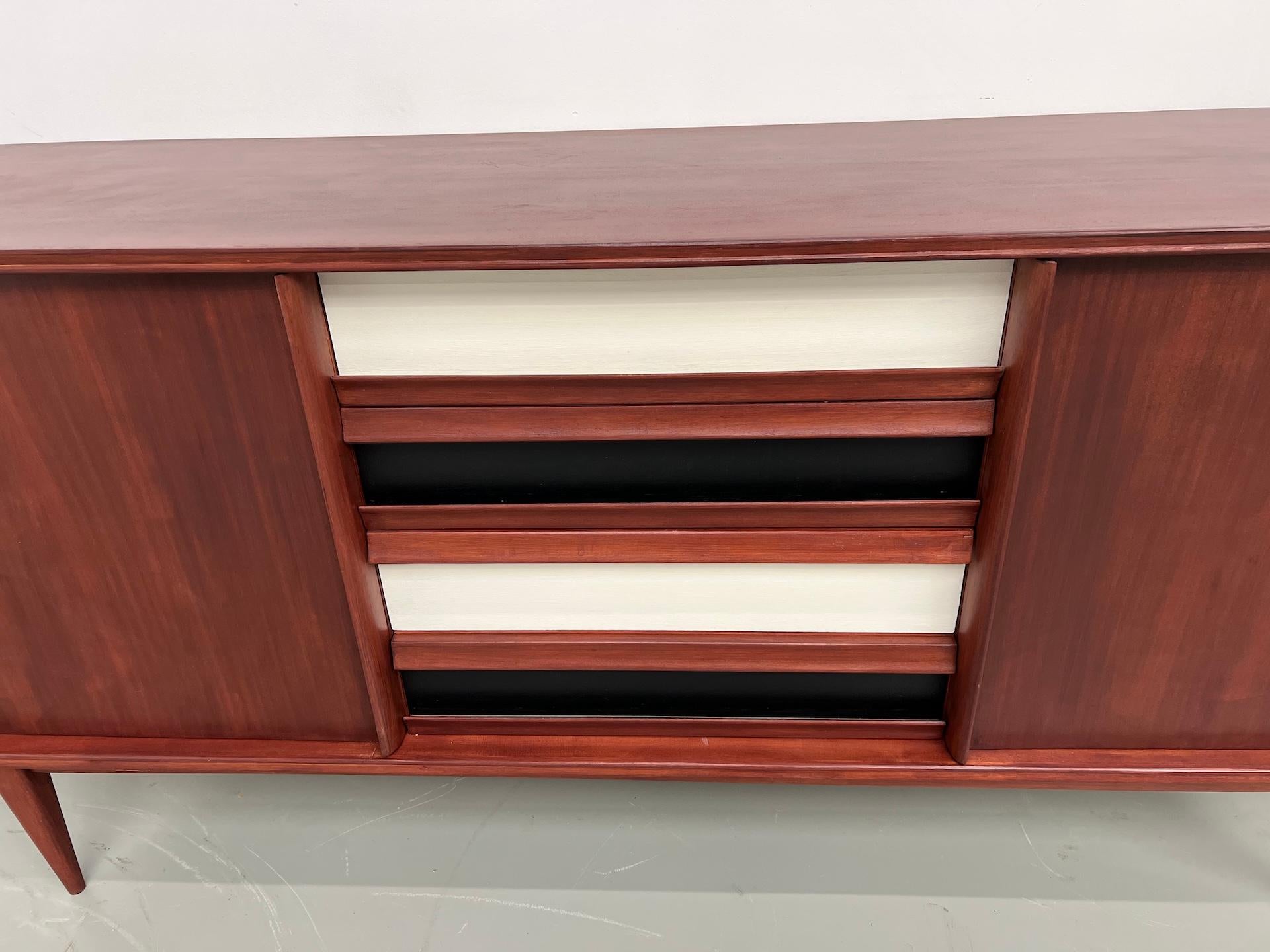 Scandinavian modernist teak sideboard from the 1970s. For Sale 9