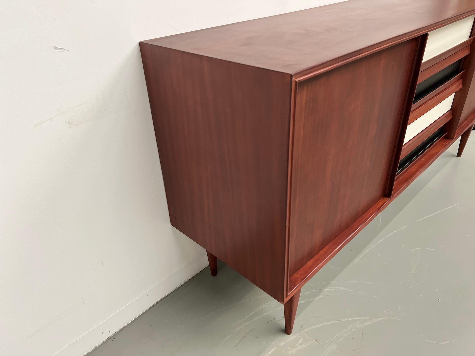 Danish Scandinavian modernist teak sideboard from the 1970s. For Sale