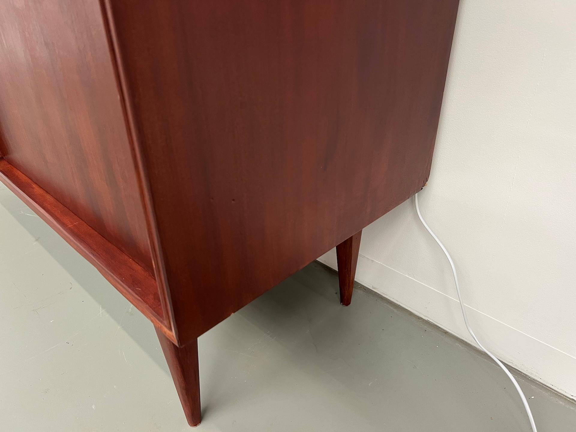 Late 20th Century Scandinavian modernist teak sideboard from the 1970s. For Sale