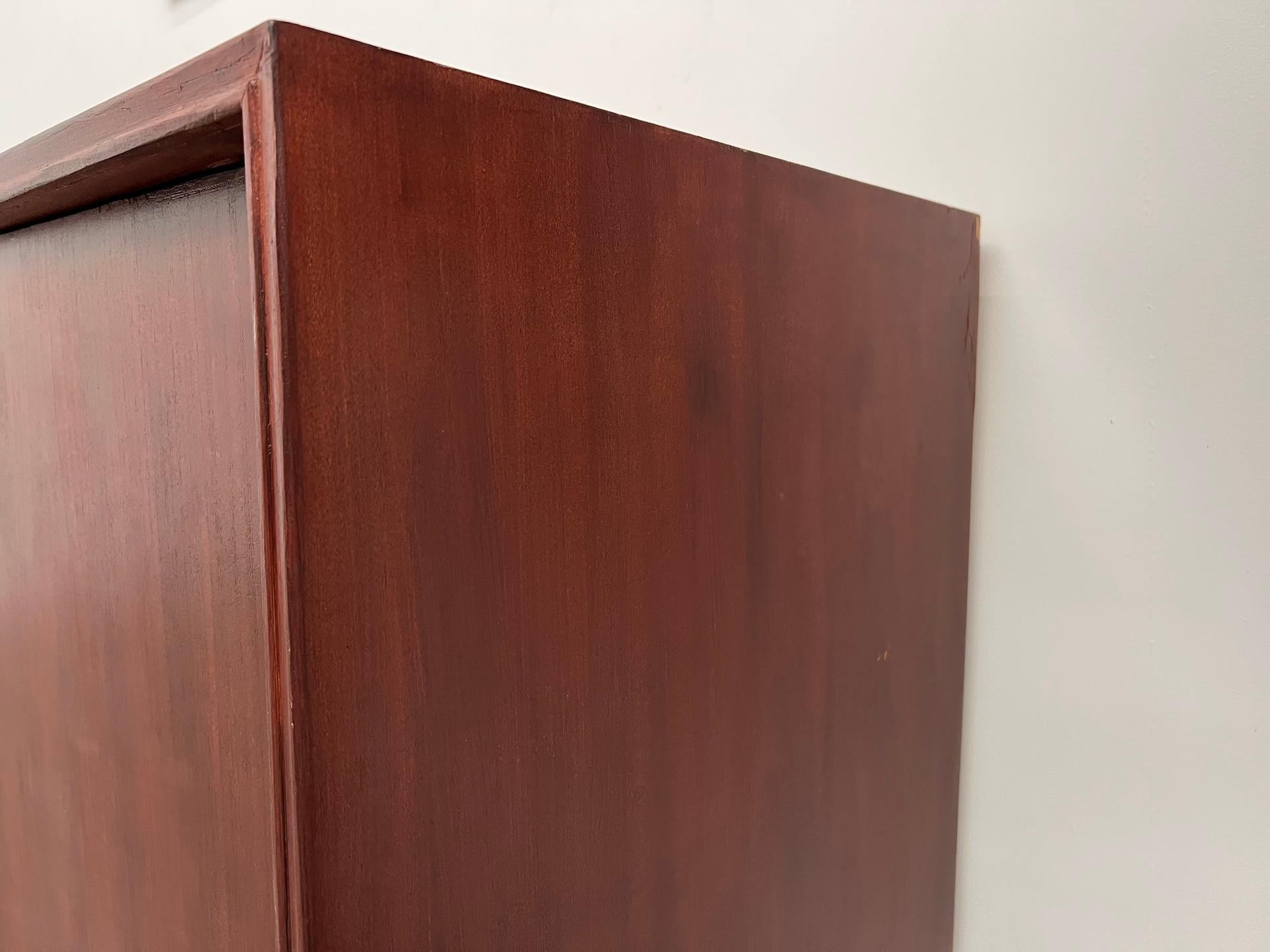 Teak Scandinavian modernist teak sideboard from the 1970s. For Sale