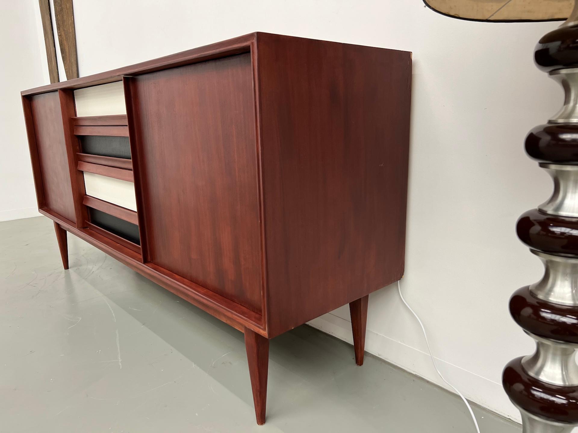 Scandinavian modernist teak sideboard from the 1970s. For Sale 1