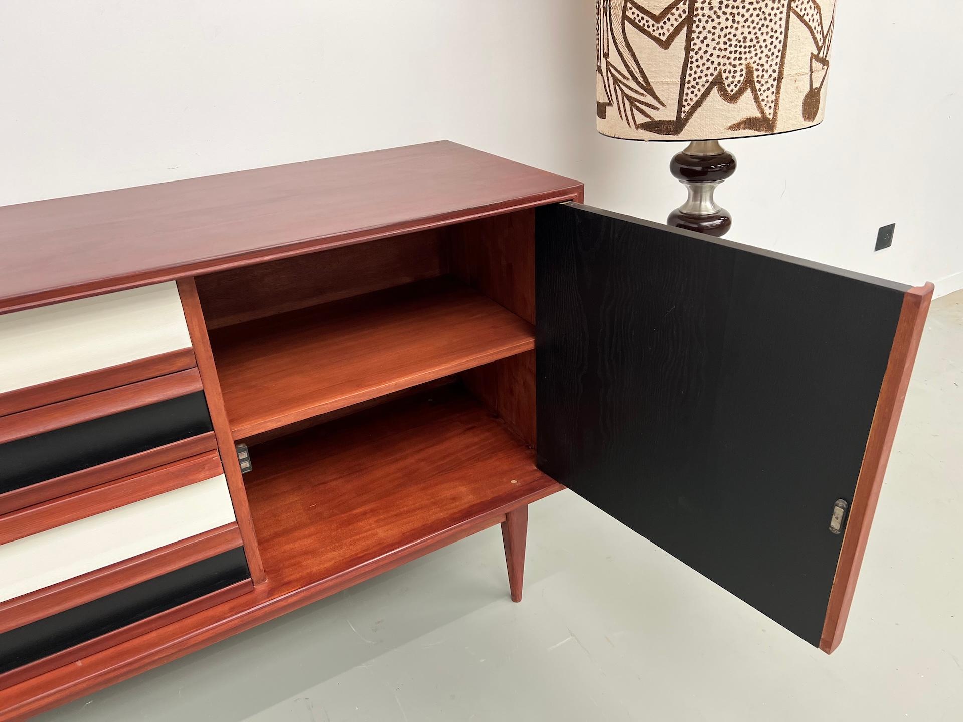 Scandinavian modernist teak sideboard from the 1970s. For Sale 2