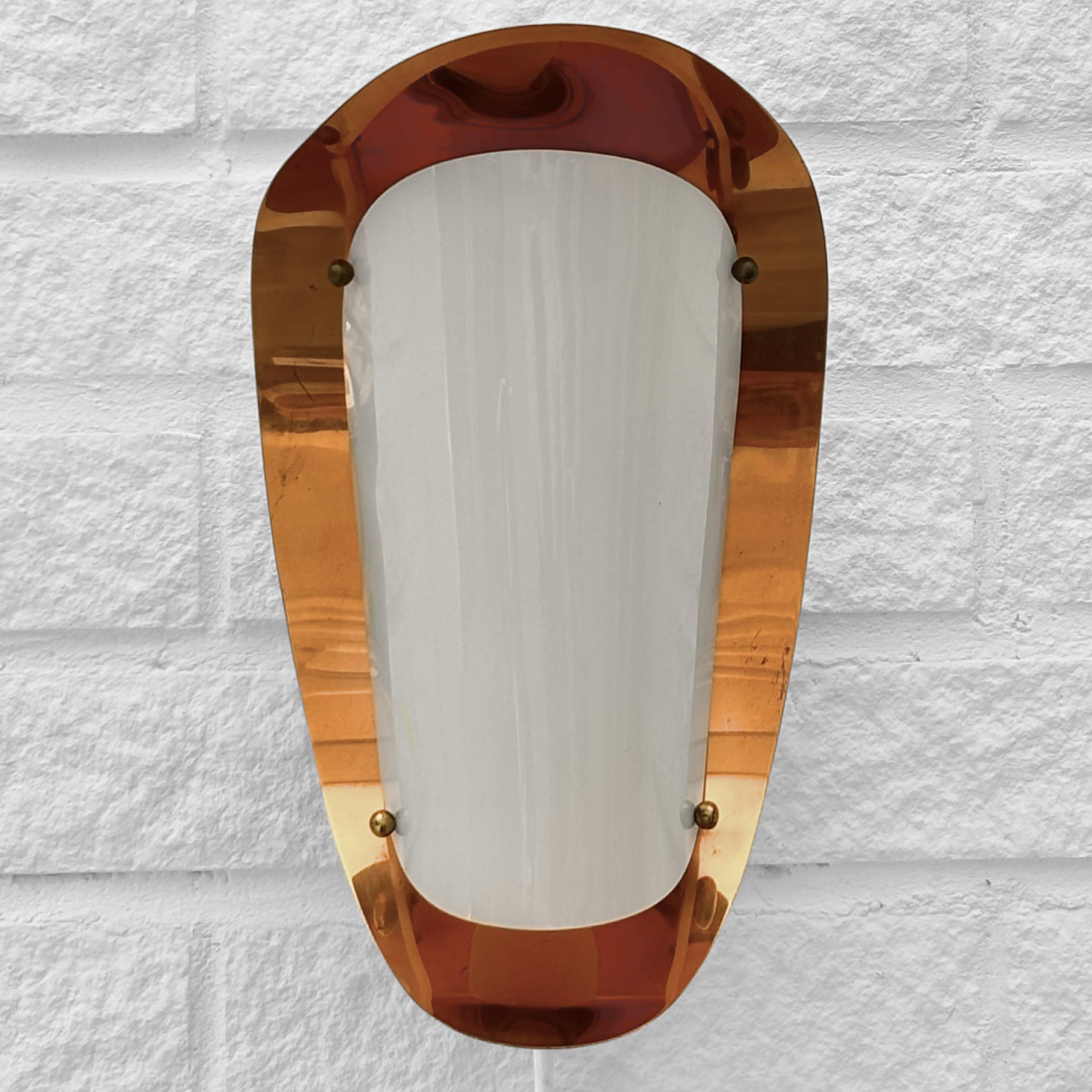 Swedish Scandinavian modernist wall lamp by Karlskrona Lampfabrik, Sweden, 1960s For Sale