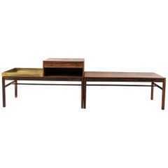 Scandinavian Modular System in Rosewood and Brass by Engström & Myrstrand