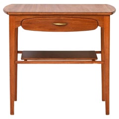 Scandinavian Nightstand with Oval Top