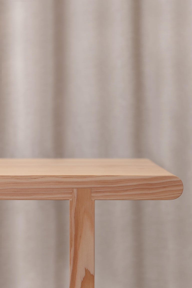 Modern Scandinavian Nook Coffee Table in Douglas Fir by Kompaniet Design For Sale
