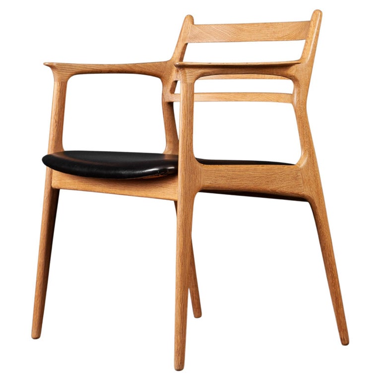 Unique Handcrafted Scandinavian Oak Chair For Sale at 1stDibs