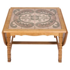 Table basse scandinave en Oak Oak avec plateau en céramique